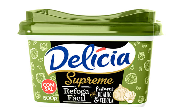 Nova margarina com pedaços de alho e cebola chega ao mercado brasileiro