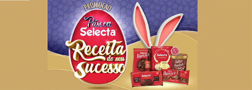 Selecta chocolates sorteia mais de 600 prêmios em promoção de páscoa