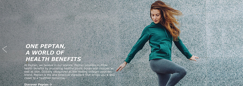 The new face of peptan®.com: Rousselot leads the way with the first comprehensive knowledge website in 8 languages on collagen peptides