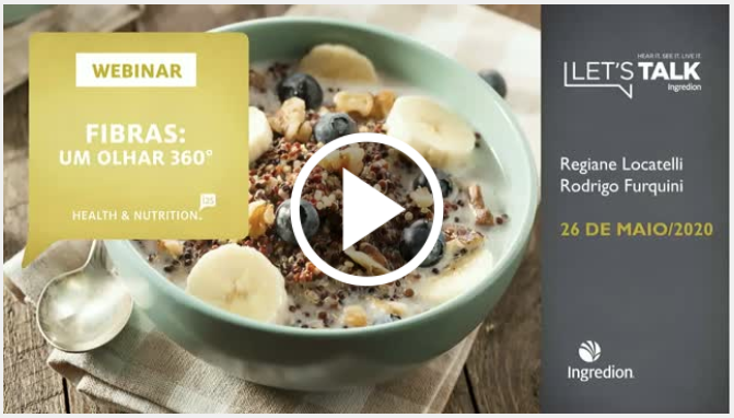 Ingredion disponibiliza webinar sobre fibras
