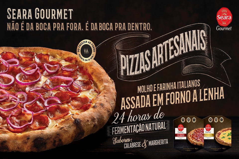 Linha premium da seara lança pizza gourmet