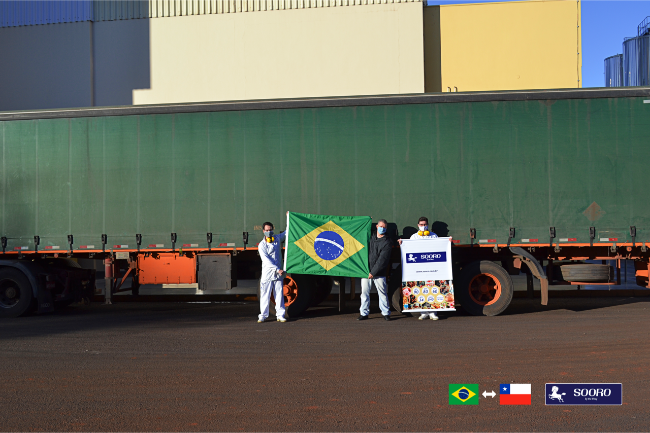 Sooro Renner Nutrição faz seu primeiro embarque de produtos lácteos para o Chile