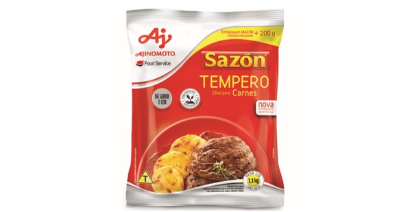 Ajinomoto® Food Service lança versão econômica de Tempero SAZÓN® Profissional Vermelho