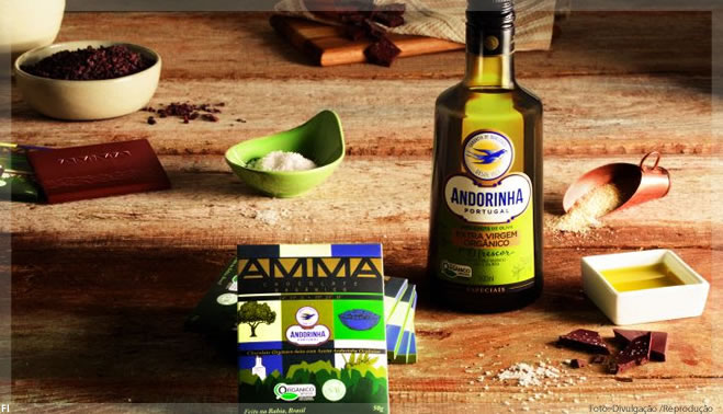 Andorinha e AMMA lançam chocolate orgânico com azeite