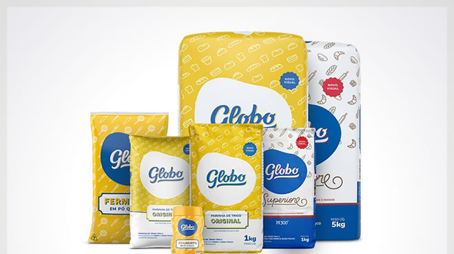 Moinho Globo reposiciona marca e apresenta novas embalagens