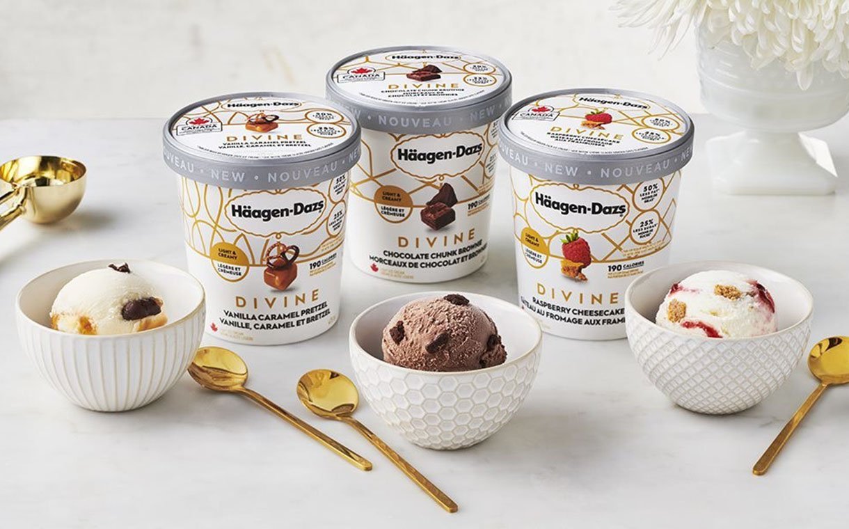 Häagen-Dazs lança linha de sorvetes light no Canadá