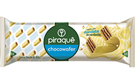 Piraquê apresenta versão chocolate branco do Chocowafer