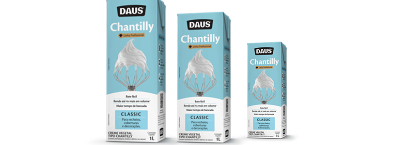 Daus lança chantilly com tempo recorde de bancada e maior rendimento