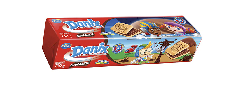 Arcor apresenta nova licença para os biscoitos Danix