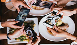 Mídia social afeta as decisões de alimentação do consumidor