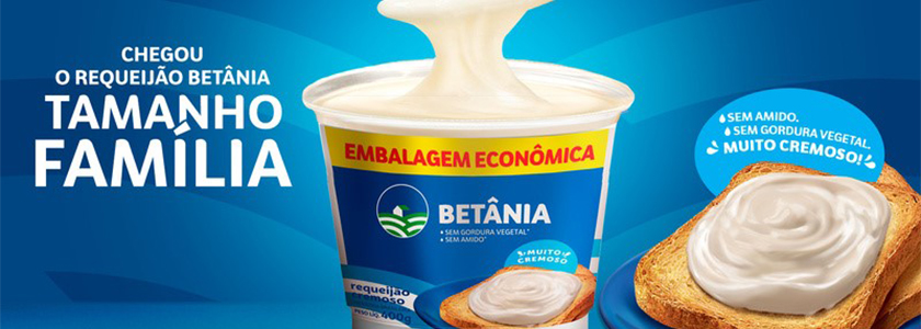 Betânia Lácteos lança requeijão em embalagem econômica