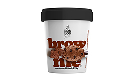 Los Los reinventa o tradicional brownie com sorvete