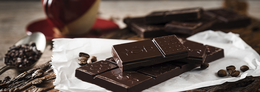A essência do chocolate premium