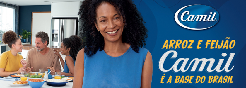 Camil apresenta nova campanha com foco na dupla arroz e feijão