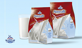 Unium lança leite em pó integral instantâneo Naturalle