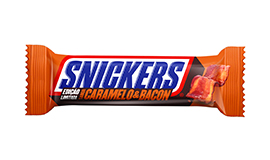 Caramelo e Bacon, Mousse de Maracujá e Coco são os novos sabores inusitados de Snickers®️