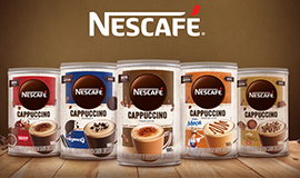 Nescafé se une a outras marcas da Nestlé e relança linha de Cappuccinos