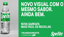 Garrafa incolor de Sprite chega ao Brasil