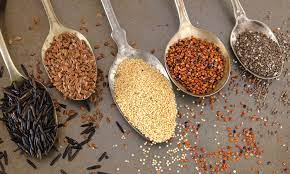Grãos antigos em alimentos atuais