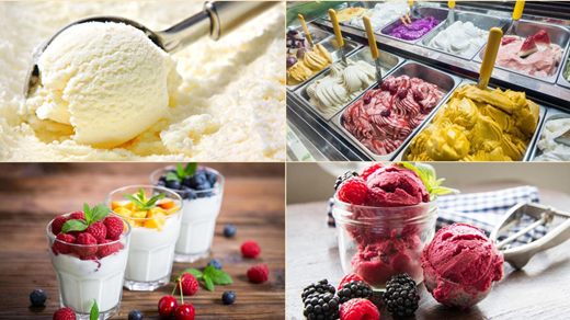 Sorvete, gelato e sorbet - Diferenças que influenciam nas preferências