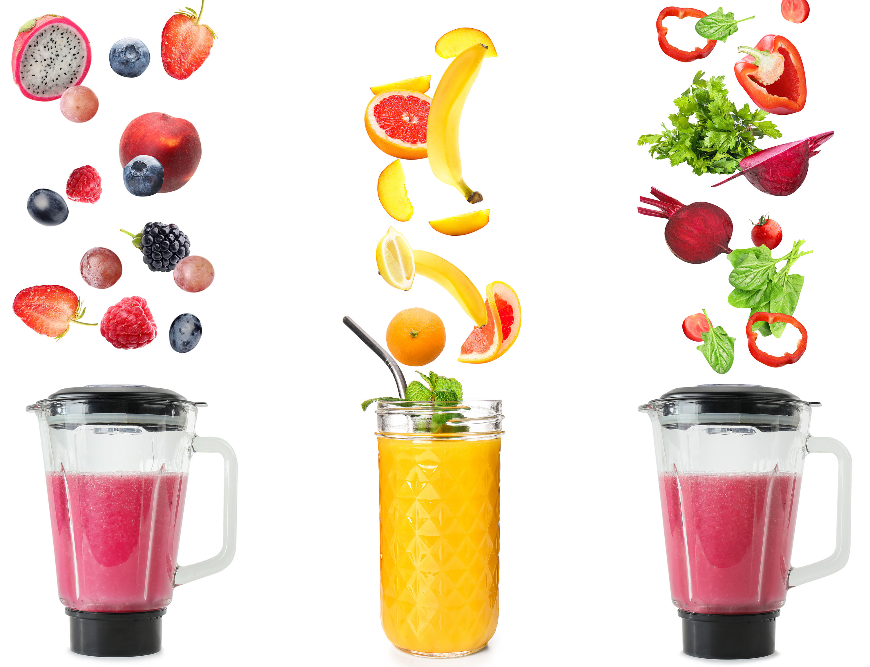 Blends de frutas combinam sabores clássicos e inovações em bebidas saudáveis