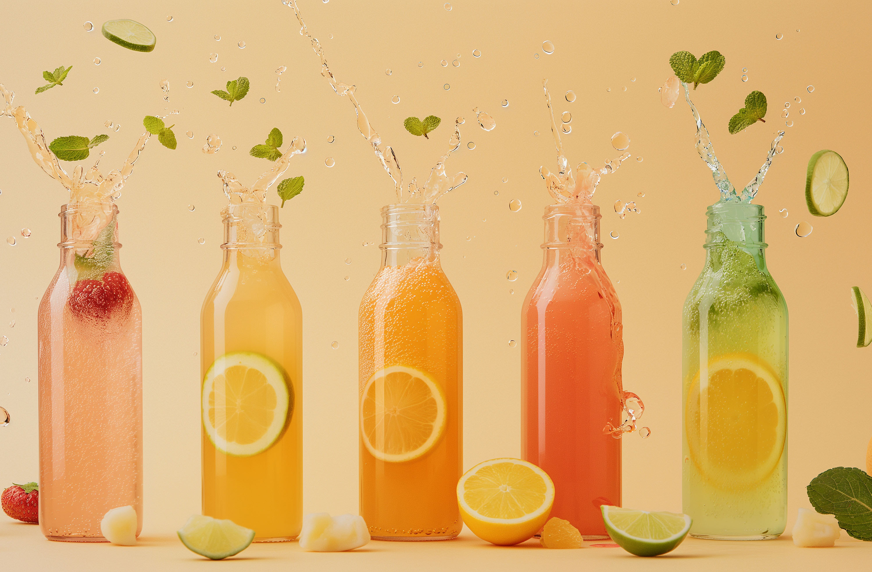 Quais os principais componentes ativos em bebidas funcionais?